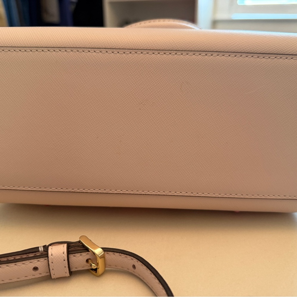 Kate Spade Pink Satchel with Heart Accents - Picture 4 of 8
